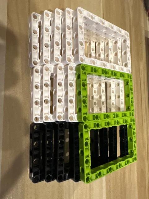 Lego Technic Liftarm Modified Frame Thick 7x11 Open Center 39794 (15 pieces)