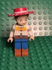 Used LEGO Toy Story Jessie W/ Large Head Minifig 7594 7597 Train Cowgirl Disney