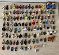 LEGO Minifigures Huge Lot Of 120 Mixed Assorted As Is 