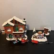 LEGO Icons: Alpine Lodge 10325 Retired Winter Christmas Village Complete Set