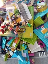 LEGO Friends HUGE Mixed Lot 7 Manuals 8 Minidolls Parts Accessories