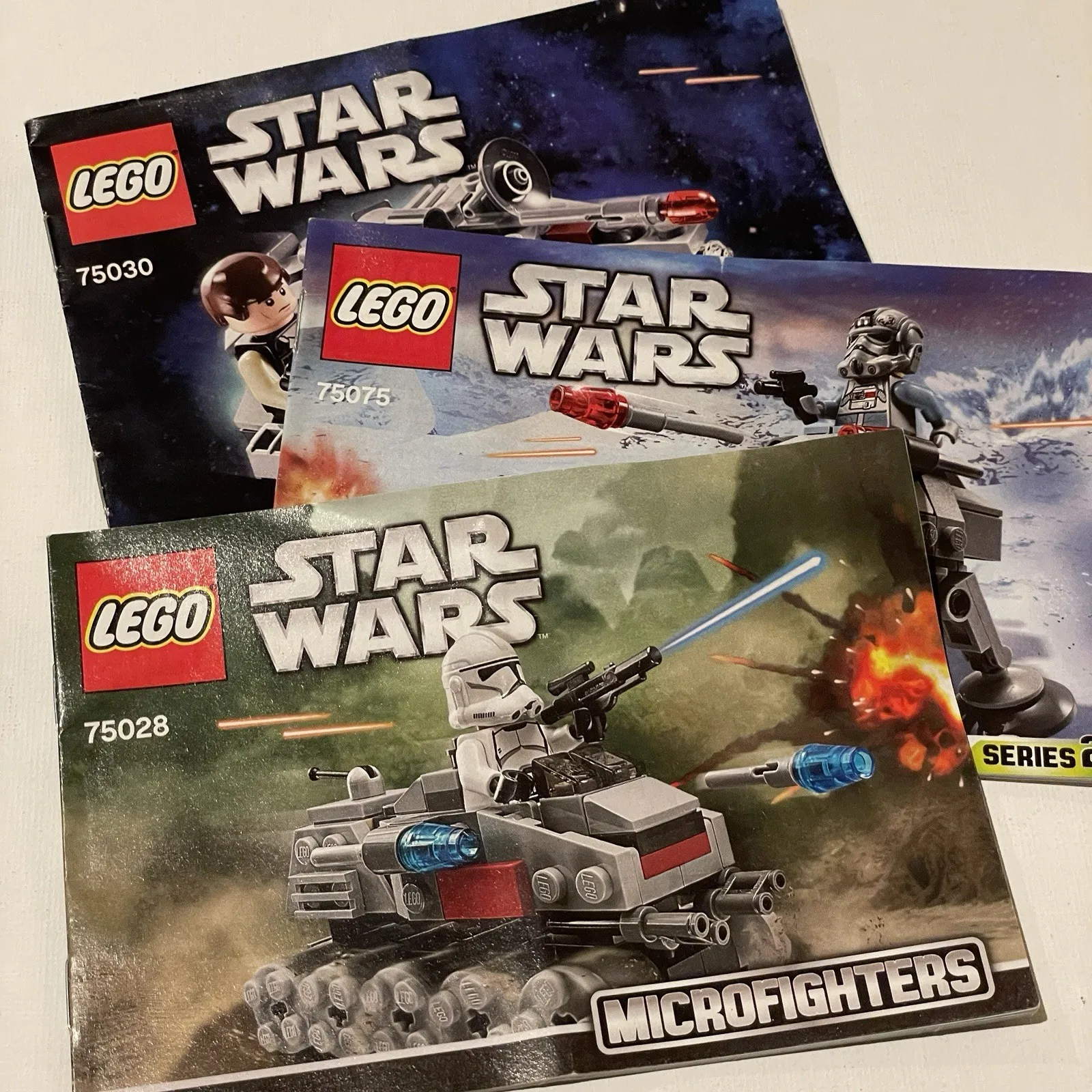 Lego Star Wars Manual Only Instruction Book Lot 75028 75075 75030 Microfighters