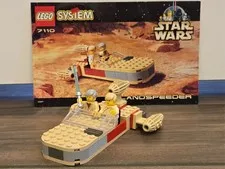 LEGO Star Wars: Landspeeder (7110) 100% complete set (1999) with minifigures