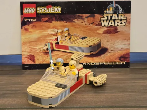 LEGO Star Wars: Landspeeder (7110) 100% complete set (1999) with minifigures