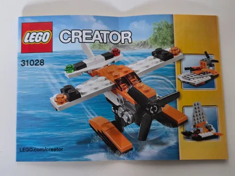 Lego Creator Set 31028 Sea Plane 3-In-1 Instruction Manual Booklet