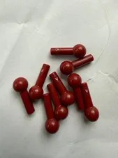 LEGO  -NEW-#22484-DARK RED -BAR 1L W/ TOW BAR-2 PIECES