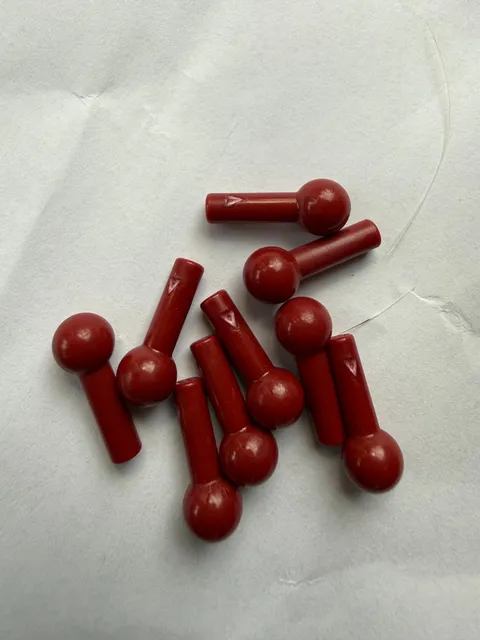 LEGO  -NEW-#22484-DARK RED -BAR 1L W/ TOW BAR-2 PIECES