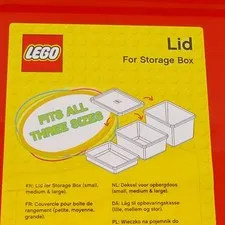 LEGO Red Replacement Lid (#4069) for Storage Boxes 4094, 4093, or 4092