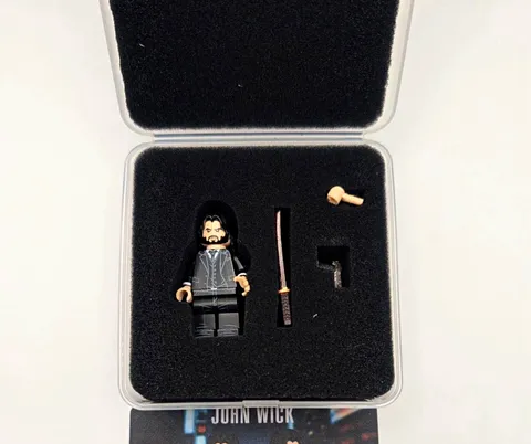 LEGO John Wick Minifigure w/ Accessories Plastic Age 18+ Character Figure