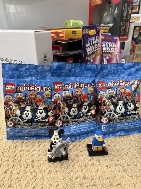 LEGO Disney Minifigures Series 2 Lot Of 5 (3 Sealed and 2 Opened) (Mickey Dewey)