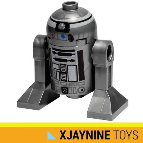 LEGO Star Clone Wars R2-Q2 Astromech Droid Minifig SilverR2-D2 NEW RARE