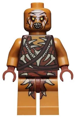 LEGO® Minifigure The Hobbit & TLOTR lor110 Gundabad Orc Bald White Forehead Pain