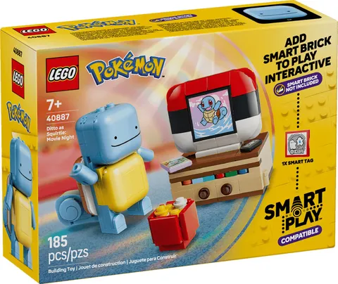 LEGO Pokémon SMART Play 40887 Ditto as Squirtle: Movie Night - New In Box