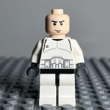 Lego Star Wars Black Head Clone Trooper Phase 1 Minifigure SW0058 from 7163 1P