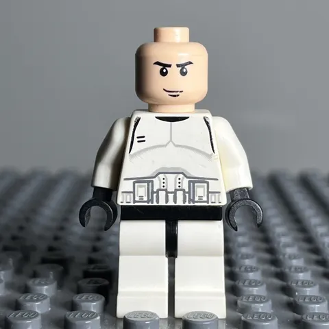 Lego Star Wars Black Head Clone Trooper Phase 1 Minifigure SW0058 from 7163 1P
