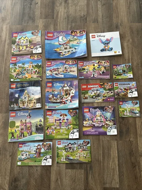 Lot Of 17 Lego Manuals Instructions Disney Friends Harry Potter Minecraft MORE!