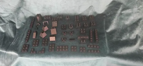 Vintage 1980s Black LEGO Lot 1.8 oz (42 pieces)
