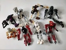 Lot Of 8 Incomplete Vintage Lego Bionicle All Shown