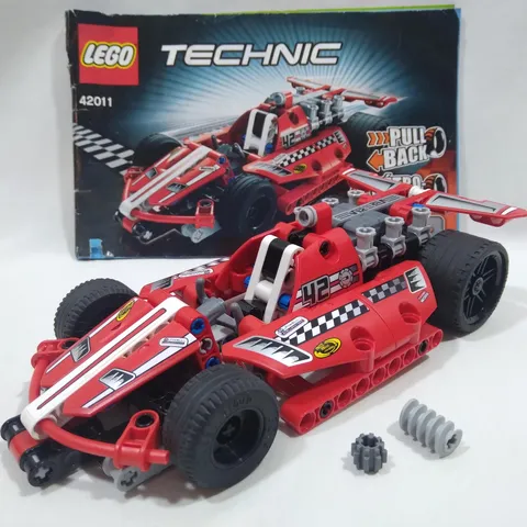 🔥LEGO TECHNIC 42011 Race Car 100% Complete w/ Instructions & Extra Parts