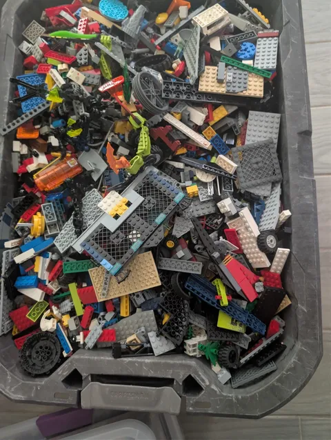 LEGO 1 Pound Bulk Pieces Lot Bricks Tires, Authentic