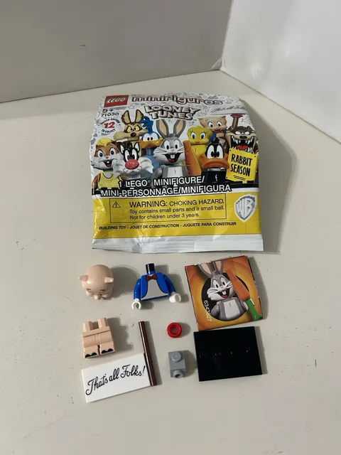 Lego Collectible Minifigure Looney Tunes Series Porky Pig Complete 