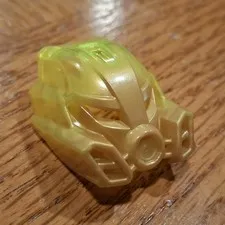 LEGO BIONICLE Lewa Gold Translucent Yellow Mask Plastic Piece