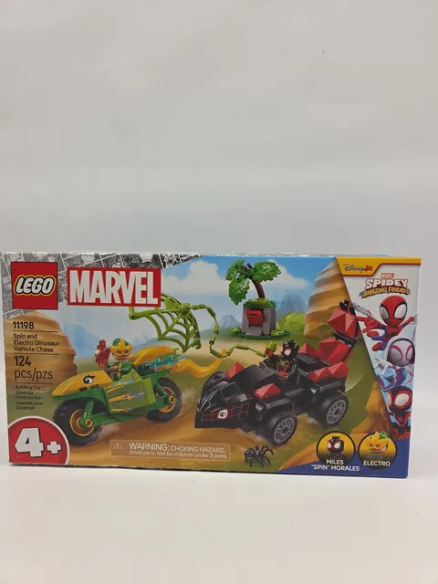 LEGO Marvel: Spider-Man Spin Electro Dinosaur Vehicle Chase Building Toy