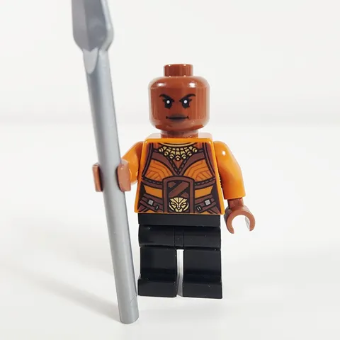 Lego Okoye Minifigure Orange Top Marvel Super Heroes Black Panther 76099 sh0476