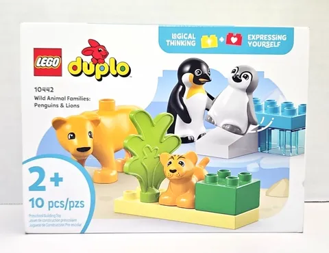 LEGO DUPLO Animal Families Penguins & Lions Toddler Building Set NEW 10442