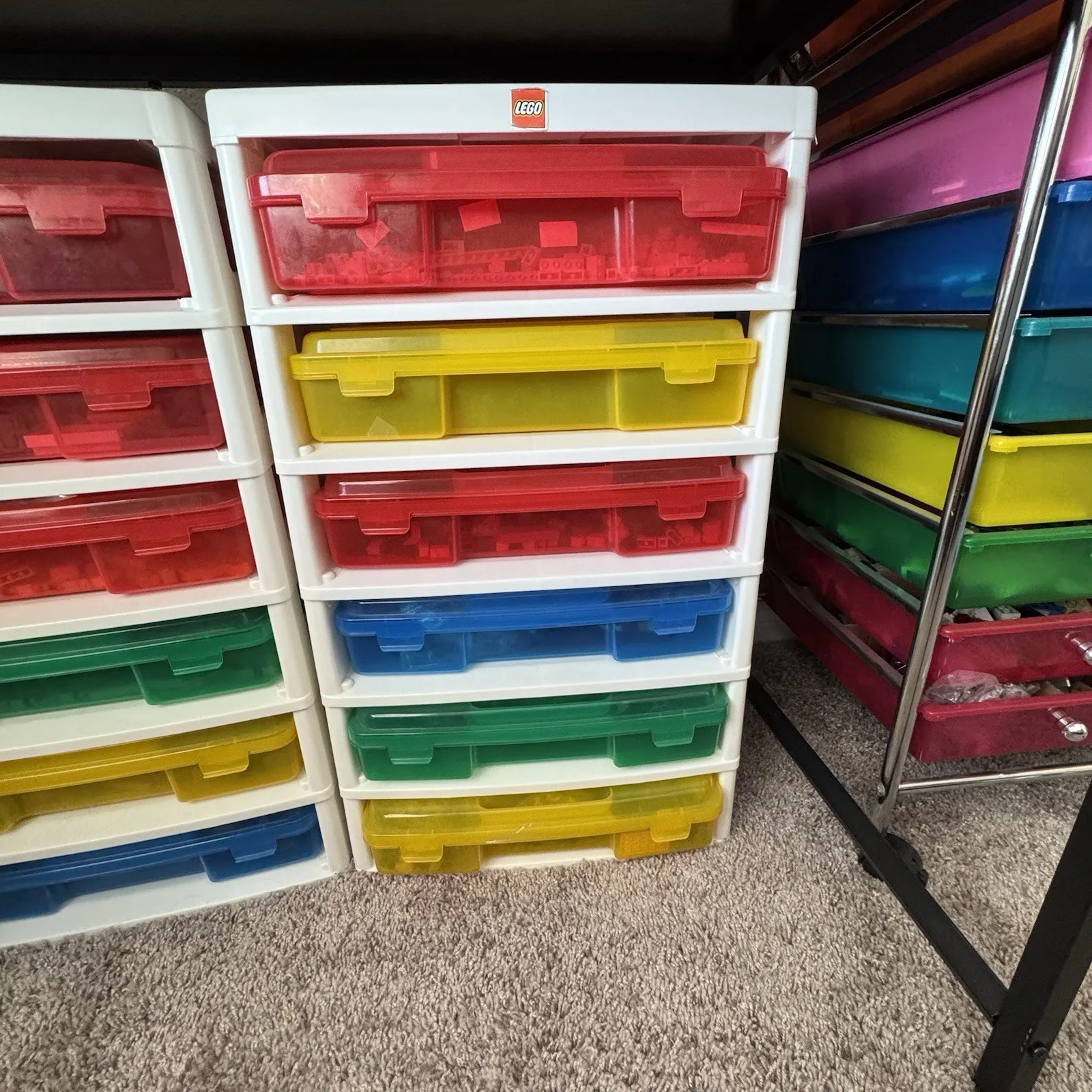 Rare Official LEGO x IRIS Storage Drawer Organizer System Retired Modular Unit