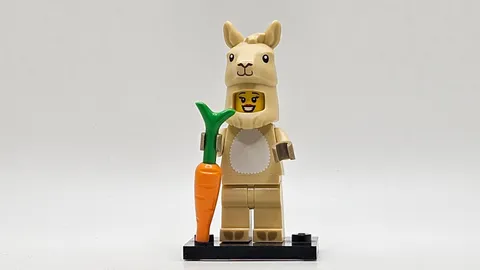 LEGO minifigure Llama Costume Girl col20-7 col364 CMF Series 20 animal suit