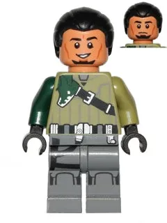 LEGO® Minifigure Star Wars sw0577 Kanan Jarrus Black Hair and Eyebrows