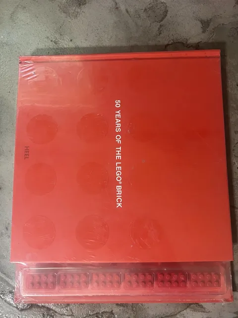 50 Years of the LEGO Brick HEEL Hardcover Book Sealed w/ Removable Replicas