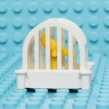 Lego Minifig Canary BIRDCAGE White Bird Cage w/Yellow Pet Bird Animal Friend