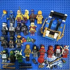LEGO NINJAGO Minifigure Lot Assorted Ninjas w/ Weapons & Accessories