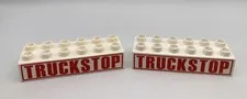 Lego Duplo Block Specialty Disney Cars Brick TRUCK STOP White X2 Mack's Road Tri