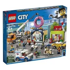 LEGO City: Donut Shop Opening (60233)~Retired~Brand New Sealed Box~10 Minifigs!