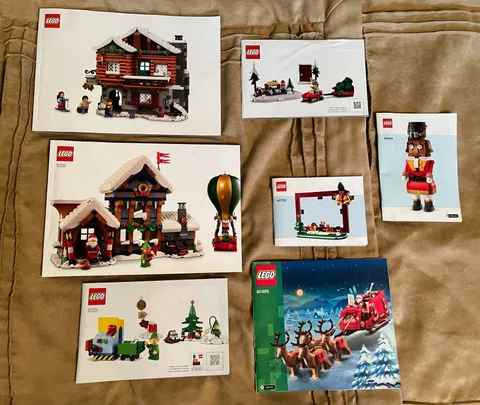 Lego Instruction 7 Manual Only Alpine Lodge Santa Post Office Sleigh Reindeer
