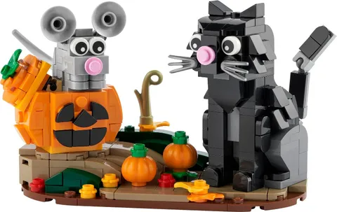 🔥LEGO 40570 Halloween Cat & Mouse 100% Complete w/ Instructions
