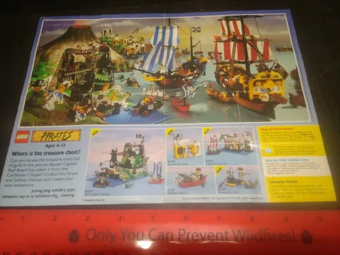 ⭐Lego Pirates 1991 Small Poster Pamphlet⭐