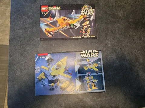 Vintage LEGO Star Wars 7141 Naboo Fighter Instructions Only + BONUS Box Art