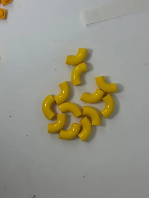 LEGO-Brick, Round Tube 1 x 1 d. 90 degrees Elbow Macaroni - No Stud - Type 25214