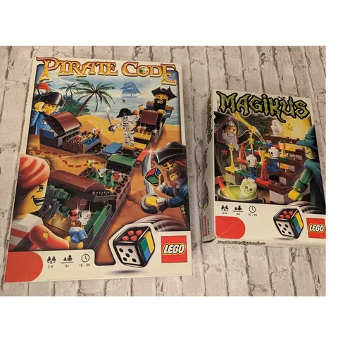 Two Empty Lego Boxes -Magikus & Pirate Code