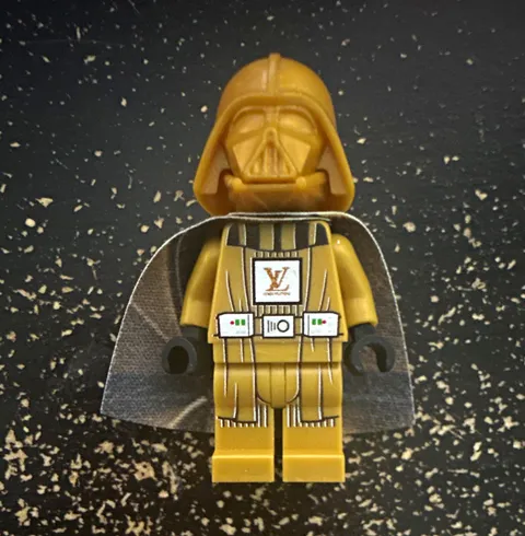 LEGO Star Wars Darth Vader Custom Gold Louie Vuitton LV Minifig Brickluv Rare
