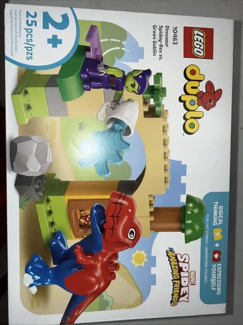 LEGO DUPLO # 10463 DINOSAUR SPIDEY-REX VS GREEN GOBLIN (25 PCS) NIB