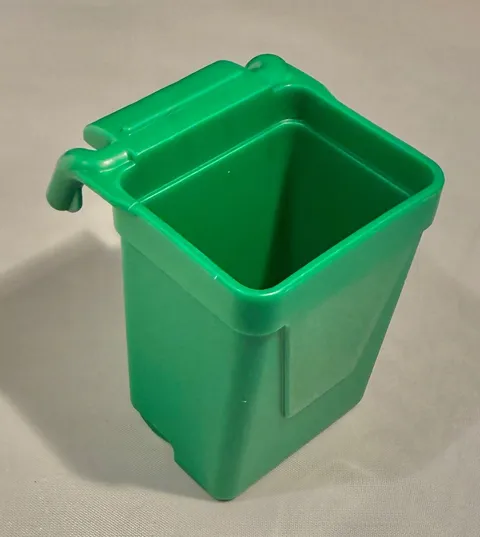 Lego Duplo Dark Green Trash Can Garbage Waste Receptacle For House Town Man