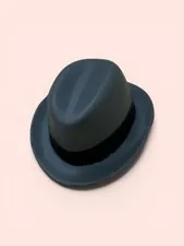 Barbie ken grey gray jazz fedora hat boutique headwear LOL OMG Clone Bratz