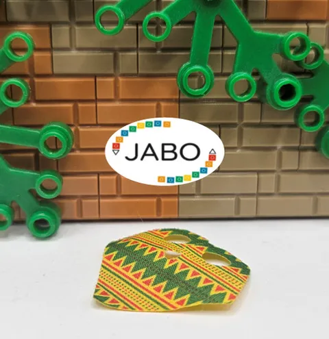 ( S12 / 14 / 5 ) LEGO 90542pb02 Minifigure Poncho Half Cloth with Mexican Print