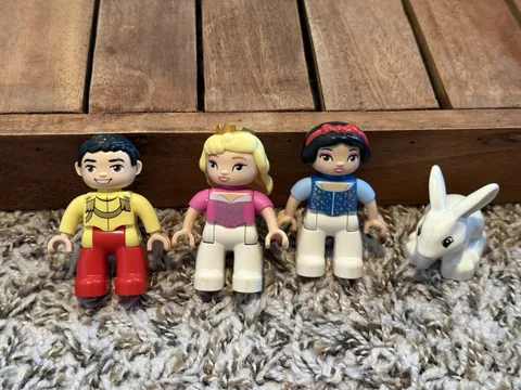 Lego Duplo Disney Princess Lot Sleeping Beauty Snow White Prince Rabbit Figures