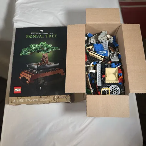 LEGO Botanical Bonsai Tree 10281 + Mixed Bulk LEGO Lot Parts Open+Sealed 10 Lbs